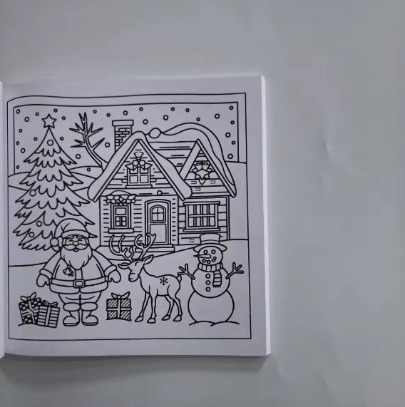 Cozy Christmas Coloring Book Bold and Easy Coloring For Adults And Teens Christmas Gift English Version