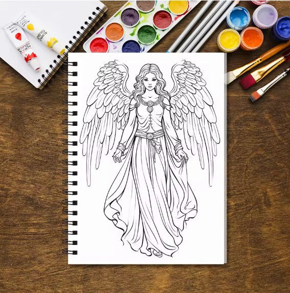 Coloring Book - 8.3 x 11.2 inches 32 pages of beautiful people coloring book - ideal gift for family or friends