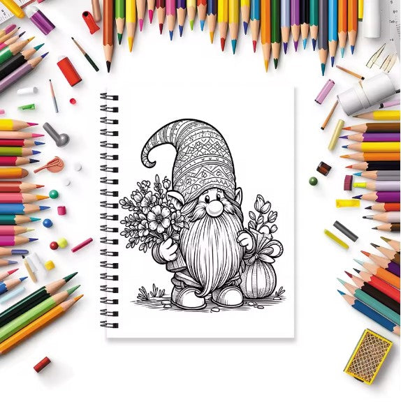 Cute Dwarfs Adult Coloring Book - 8.3x 11.2 Inch 32 Pages Coloring Book - Helps Reduce Stress and Ease Emotions