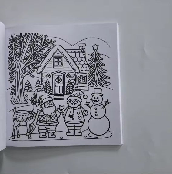 Cozy Christmas Coloring Book Bold and Easy Coloring For Adults And Teens Christmas Gift English Version