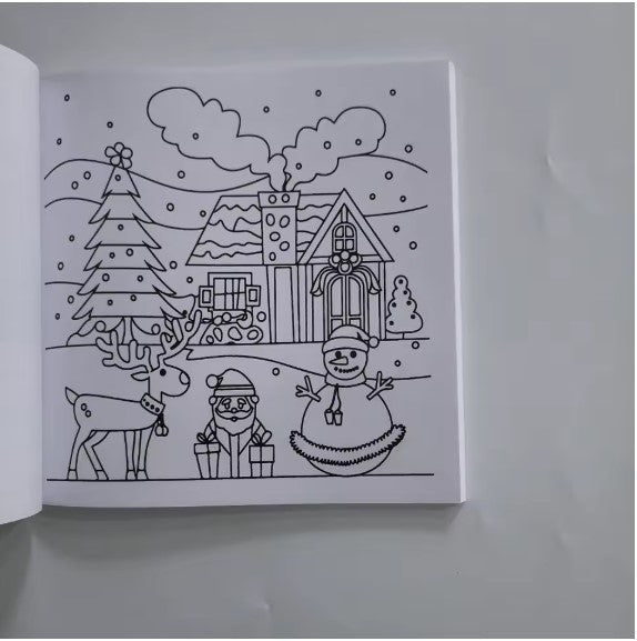 Cozy Christmas Coloring Book Bold and Easy Coloring For Adults And Teens Christmas Gift English Version