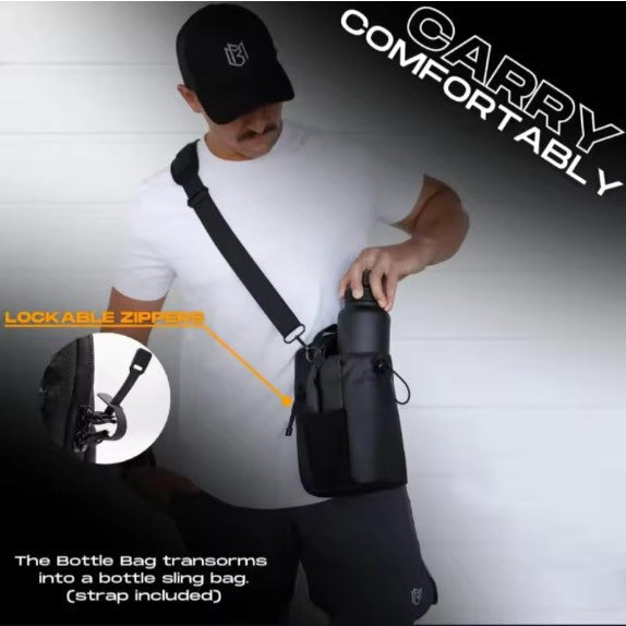 2025 New Magnetic Water Bottle Pouch Bag Gym-specific Water Cup Holder with Strong Magnet for Outdoor Sports Cup Holder Bag
