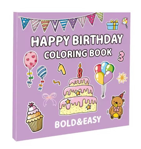 Princess Happy Birthday Coloring Book for Adults and Teens Stress Relief Creative Fun Activity Book Gift
