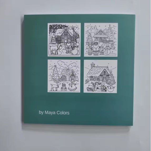 Cozy Christmas Coloring Book Bold and Easy Coloring For Adults And Teens Christmas Gift English Version