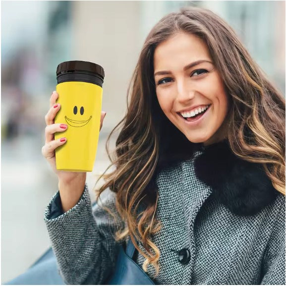 Portable Coffee Cup With Straw，Creative Twist Lid Thermos Cup，Mugs With Straw,Drinking Juice Beverage Coffee Water Cup,BPA Free