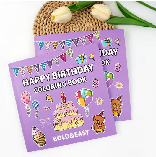 Princess Happy Birthday Coloring Book for Adults and Teens Stress Relief Creative Fun Activity Book Gift