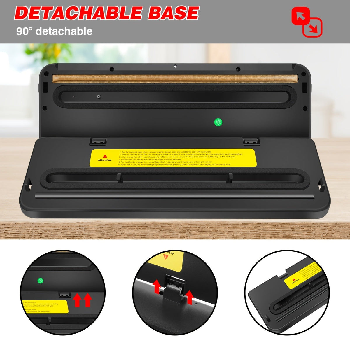 Multi-Functional Vacuum Sealer Machine, Automatic Food Sealer with 60 KPA Powerful Suction Vacuum Sealer Machine with 10 Sealer Bags, 5 Modes, for Keep Meat Vegetables Fruits Grains Fresh